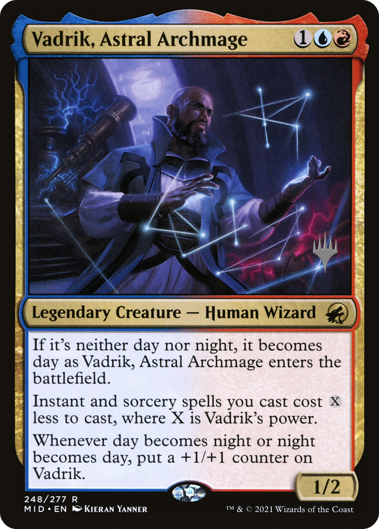 Image of Vadrik, Astral Archmage (PPMID-248) - Innistrad: Midnight Hunt Promos Foil
