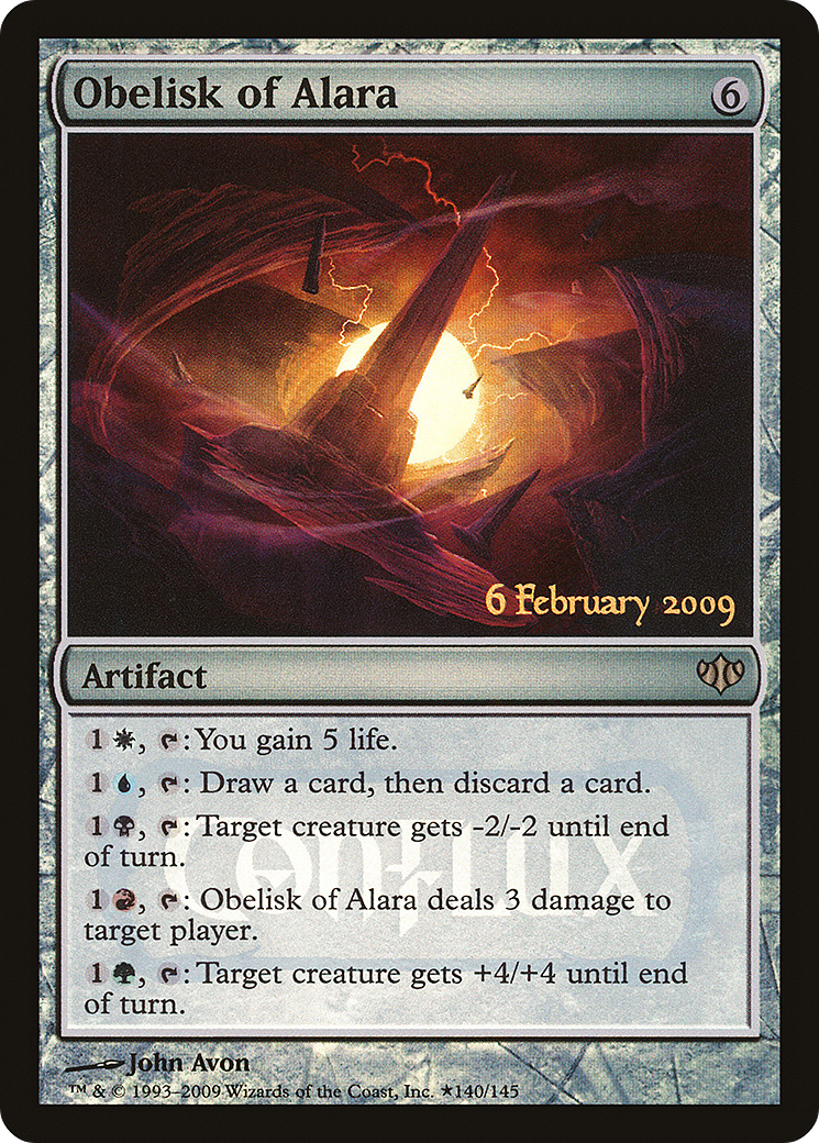 Image of Obelisk of Alara (LARP-140) - Conflux Promos Foil