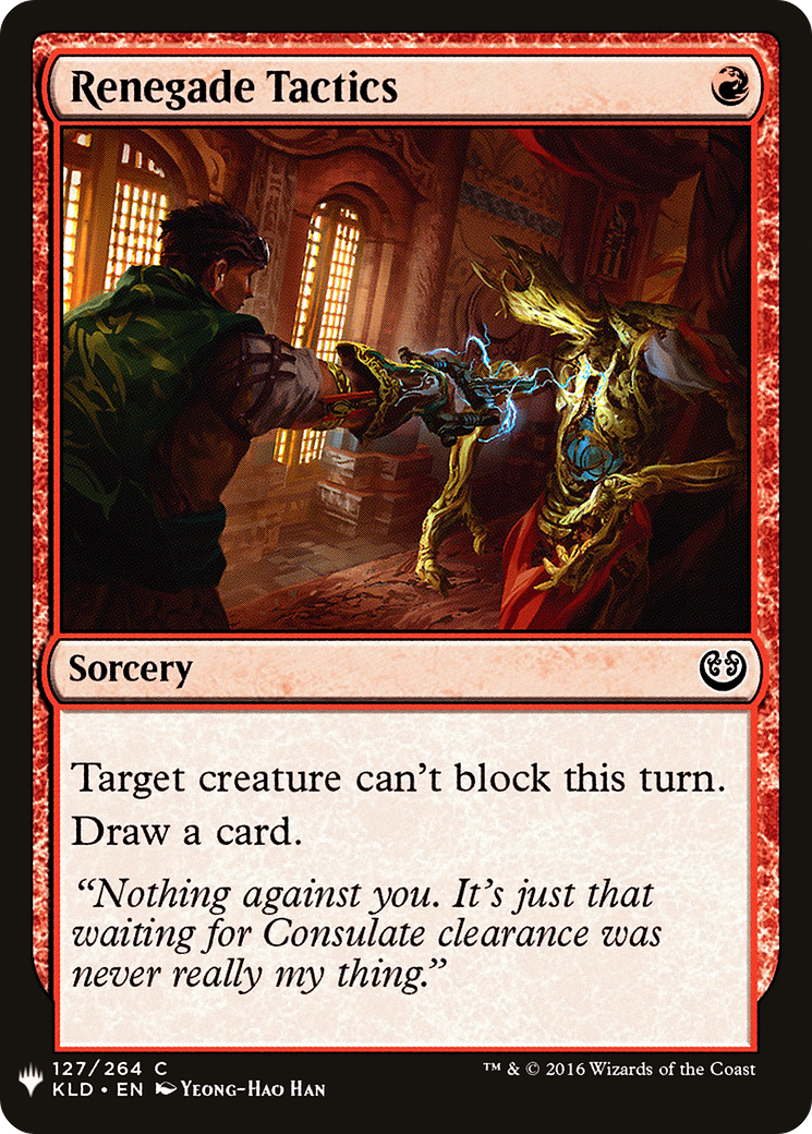 Image of Renegade Tactics (LIST-127) - The List
