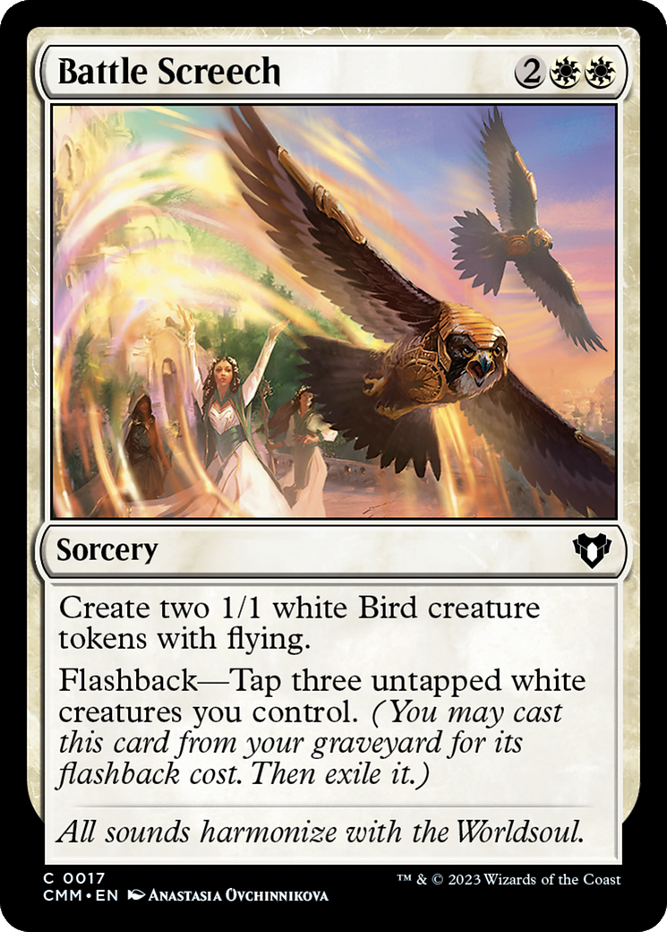Image of Battle Screech (CMM-017) - Commander Masters Foil