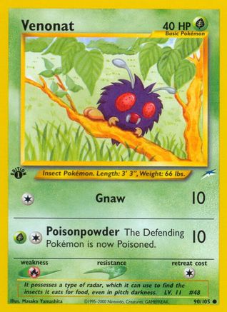 Image of Venonat 090/105  - Unlimited Neo Destiny - Common
