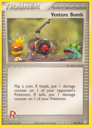 Image of Venture Bomb 093  - Reverse Holofoil Team Rocket Returns - Uncommon