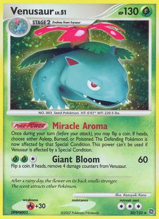 Image of Venusaur 020/132  - Holofoil Secret Wonders - Holo Rare