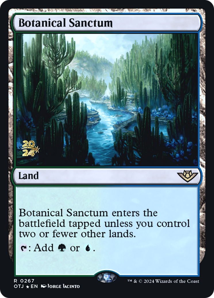 Image of Botanical Sanctum (OTJ) (PRE-267) - Outlaws of Thunder Junction Promos Foil