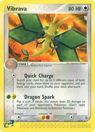 Image of Vibrava 022/97  - Reverse Holofoil Dragon - Rare