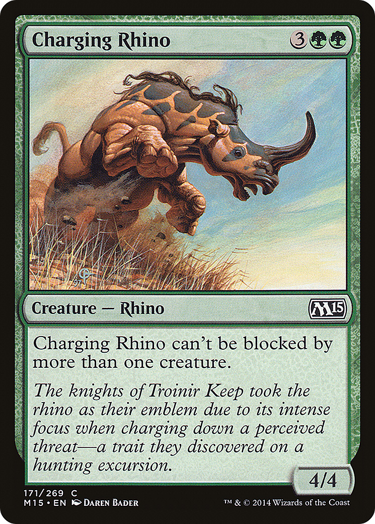 Image of Charging Rhino (M15-171) - Magic 2015 Foil