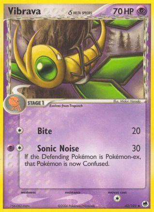 Image of Vibrava 042/101  - Reverse Holofoil Dragon Frontiers - Uncommon