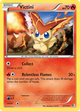 Image of Victini 023  Boundaries Crossed - Rare