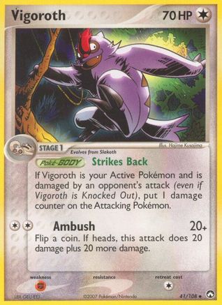 Image of Vigoroth 041  Power Keepers - Uncommon