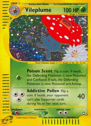 Image of Vileplume (H31) H31  - Holofoil Aquapolis - Holo Rare
