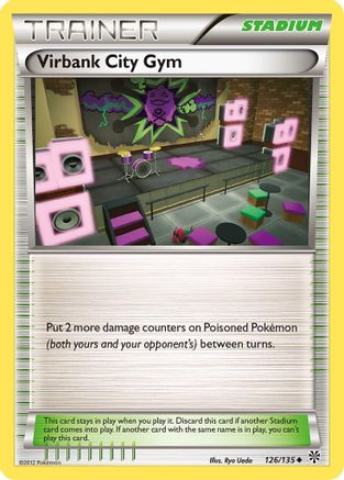 Image of Virbank City Gym 126/135  - Reverse Holofoil Plasma Storm - Uncommon