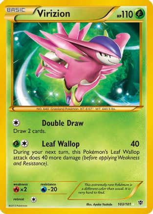 Image of Virizion (Secret) 103  - Holofoil Plasma Blast - Secret Rare