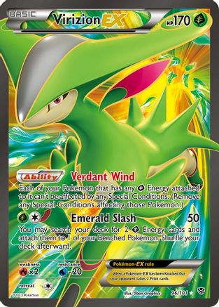 Image of Virizion EX (Full Art) 096  - Holofoil Plasma Blast - Ultra Rare