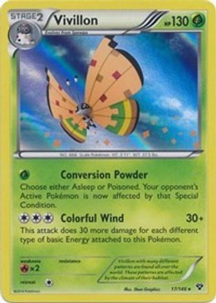 Image of Vivillon (High Plains [Orange]) 017  - Holofoil XY Base Set - Holo Rare