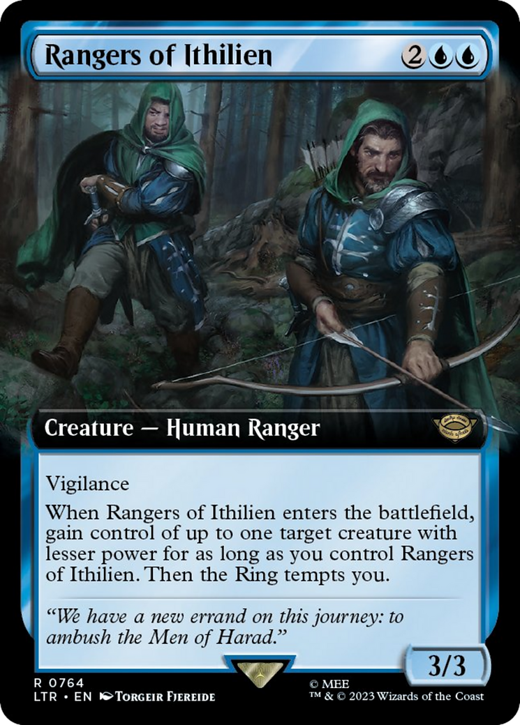 Image of Rangers of Ithilien (Extended Art) (Surge Foil) (LTR-764) - The Lord of the Rings: Tales of Middle-earth: (Extended Art) Foil