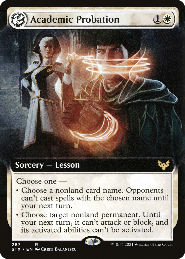 Image of Academic Probation (Extended Art) (STX-287) - Strixhaven: School of Mages: (Extended Art, lesson)