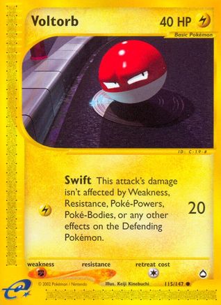Image of Voltorb (115) 115  Aquapolis - Common