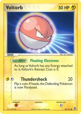 Image of Voltorb 085/112  - Reverse Holofoil FireRed & LeafGreen - Common