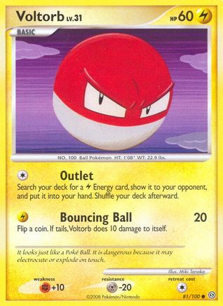 Image of Voltorb (81) 081  - Reverse Holofoil Stormfront - Common