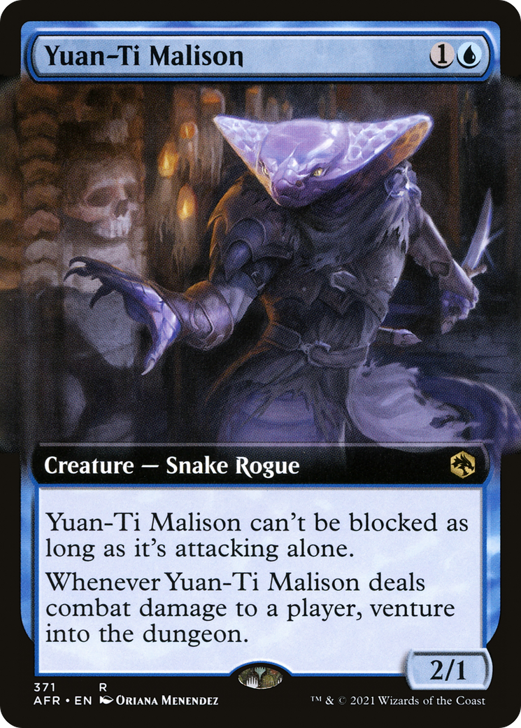 Image of Yuan-Ti Malison (Extended Art) (AFR-371) - Adventures in the Forgotten Realms: (Extended Art) Foil