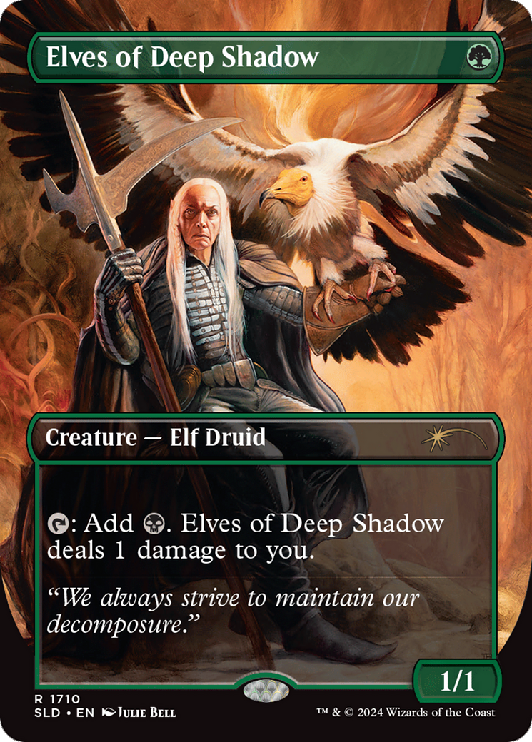 Image of Elves of Deep Shadow (SLD-1710) - Secret Lair Drop (Borderless) Foil