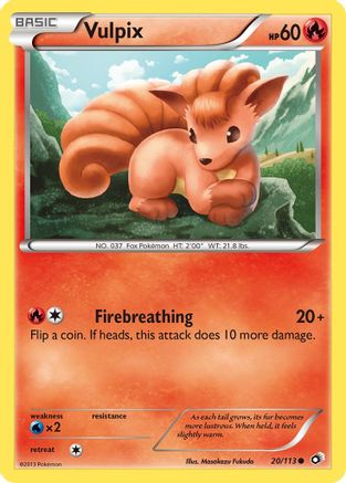 Image of Vulpix 020/113  Legendary Treasures - Common