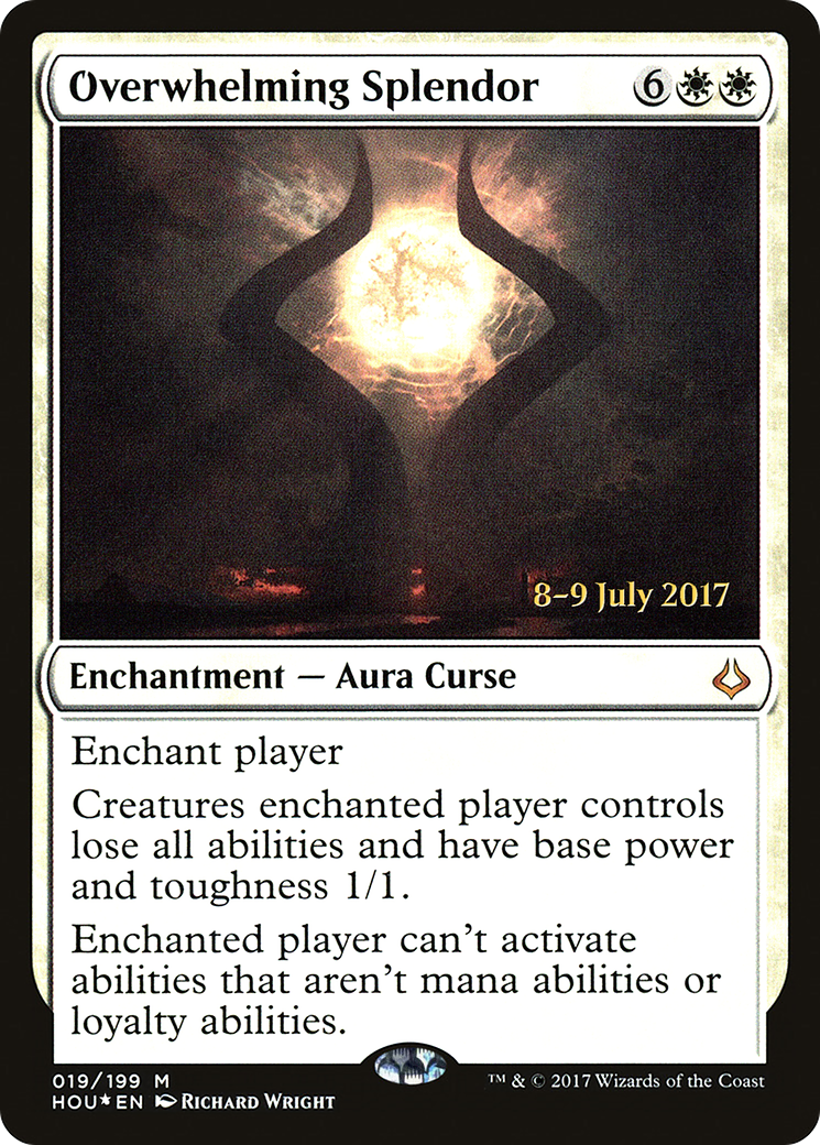 Image of Overwhelming Splendor (PRE-019) - Hour of Devastation Promos Foil