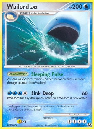 Image of Wailord 030  Great Encounters - Rare