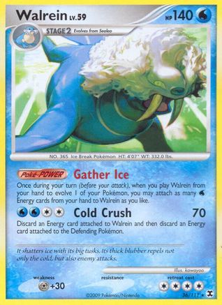 Image of Walrein 036  - Reverse Holofoil Rising Rivals - Rare