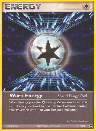 Image of Warp Energy 091  - Reverse Holofoil Power Keepers - Uncommon