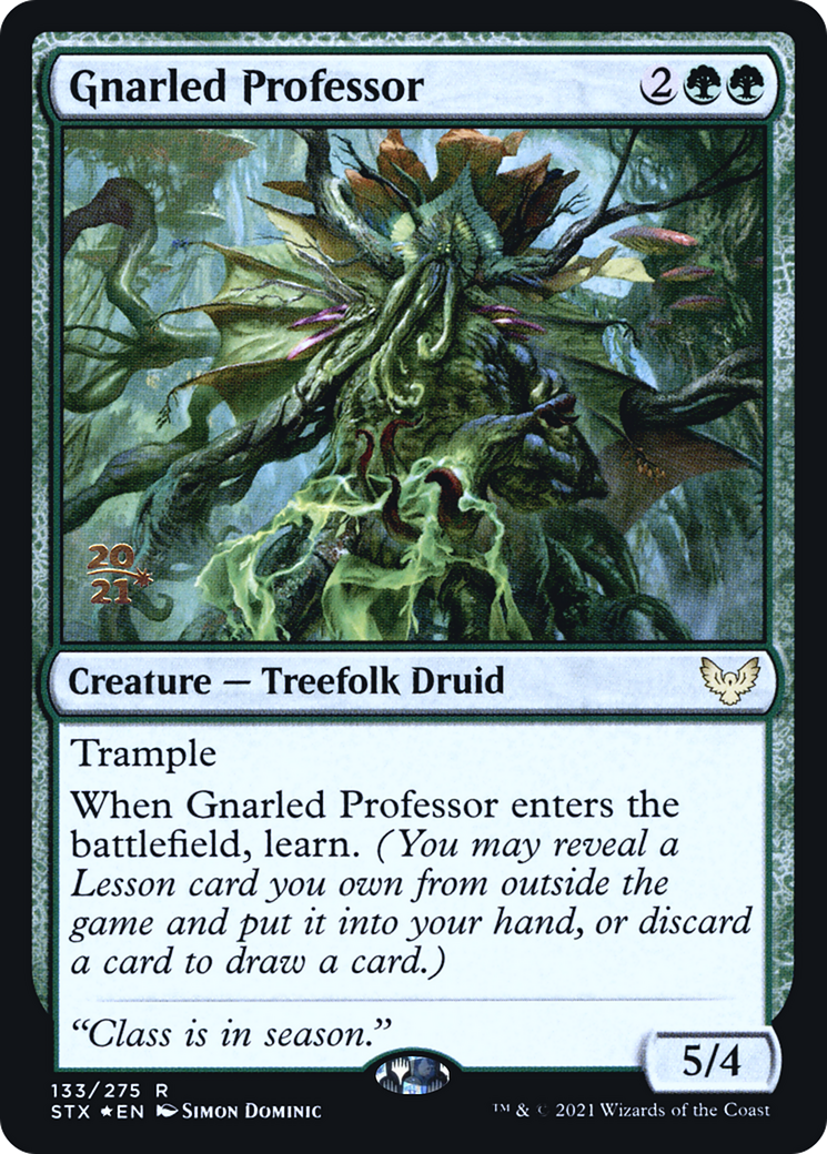 Image of Gnarled Professor (PRE-133S) - Strixhaven: School of Mages Promos Foil