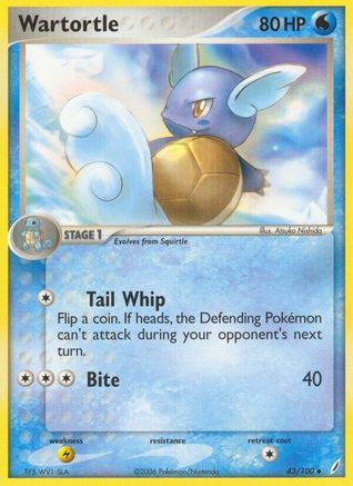Image of Wartortle 043/100  Crystal Guardians - Uncommon
