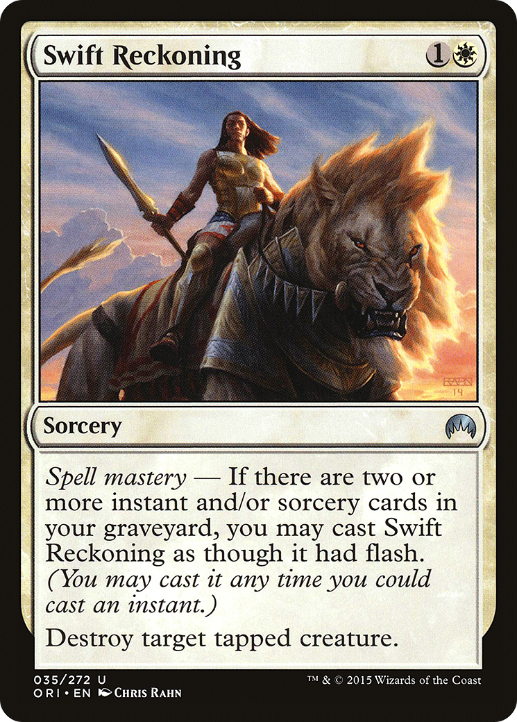 Image of Swift Reckoning (ORI-035) - Magic Origins Foil