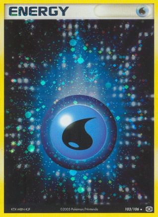 Image of Water Energy 103/106  - Holofoil Emerald - Holo Rare