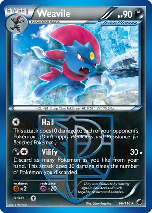 Image of Weavile (Team Plasma) 066  Plasma Freeze - Rare