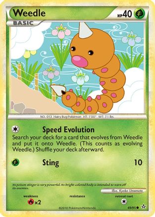 Image of Weedle 069  Unleashed - Common