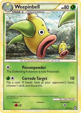 Image of Weepinbell  - Reverse Holofoil Triumphant - Uncommon