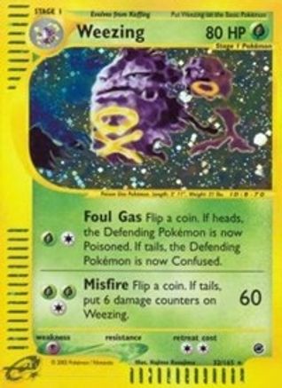 Image of Weezing (32) 032  - Reverse Holofoil Expedition - Holo Rare