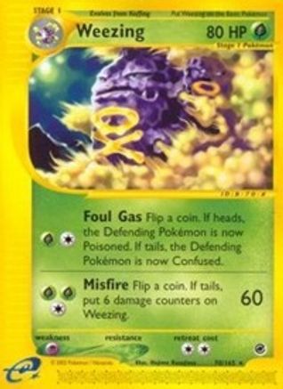 Image of Weezing (70) 070/165  - Reverse Holofoil Expedition - Rare