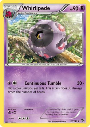 Image of Whirlipede 052  XY Base Set - Uncommon