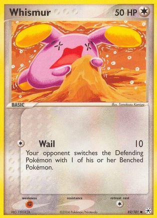 Image of Whismur 082/101  - Reverse Holofoil Hidden Legends - Common