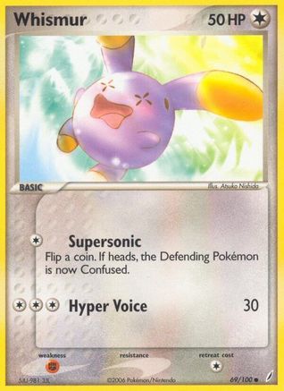 Image of Whismur 069/100  Crystal Guardians - Common
