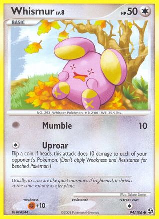 Image of Whismur 094  - Reverse Holofoil Great Encounters - Common