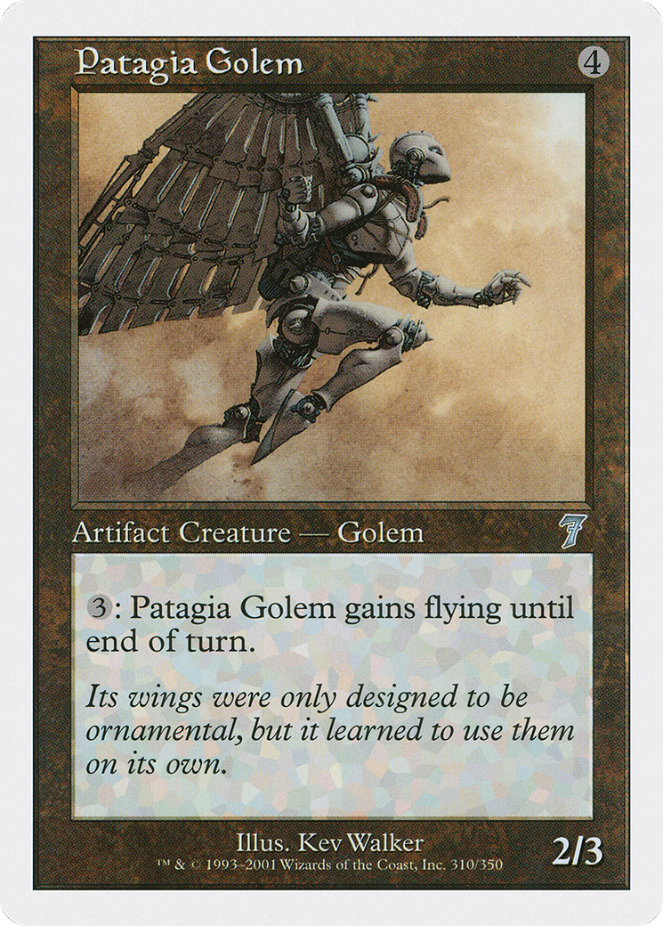 Image of Patagia Golem (7ED-310) - 7th Edition