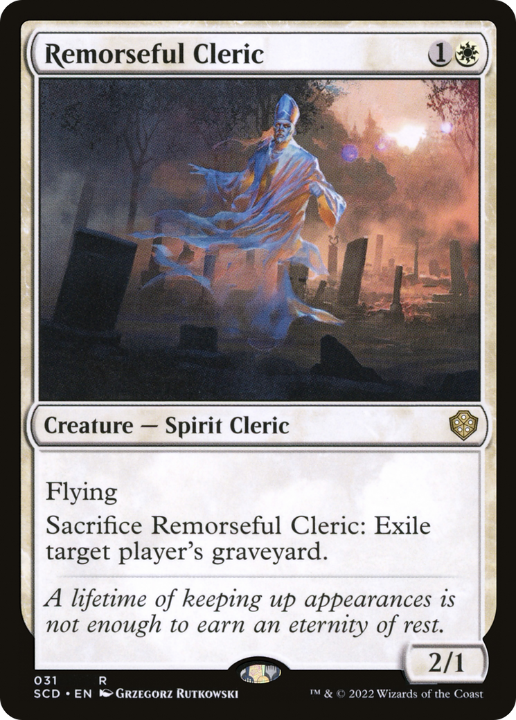 Image of Remorseful Cleric (SCD-031) - Starter Commander Decks