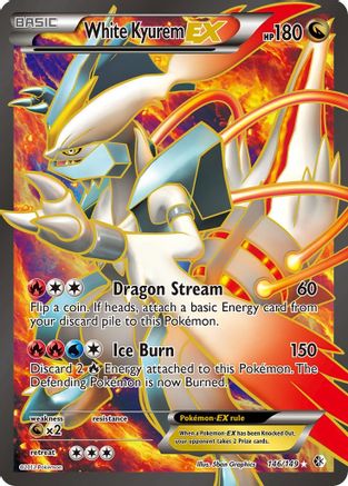 Image of White Kyurem EX (146 Full Art) 146  - Holofoil Boundaries Crossed - Ultra Rare