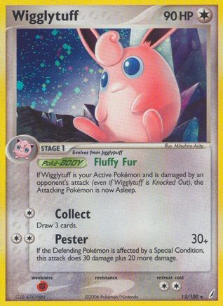 Image of Wigglytuff 013/100  - Holofoil Crystal Guardians - Holo Rare