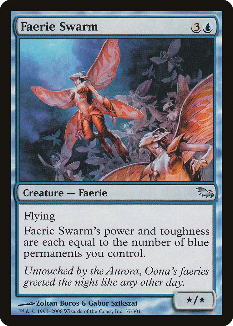 Image of Faerie Swarm (SHM-037) - Shadowmoor