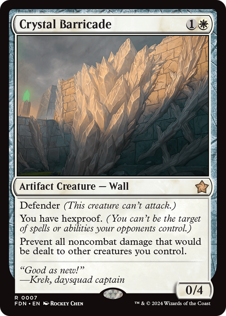 Image of Crystal Barricade (FDN-007) - Foundations Foil