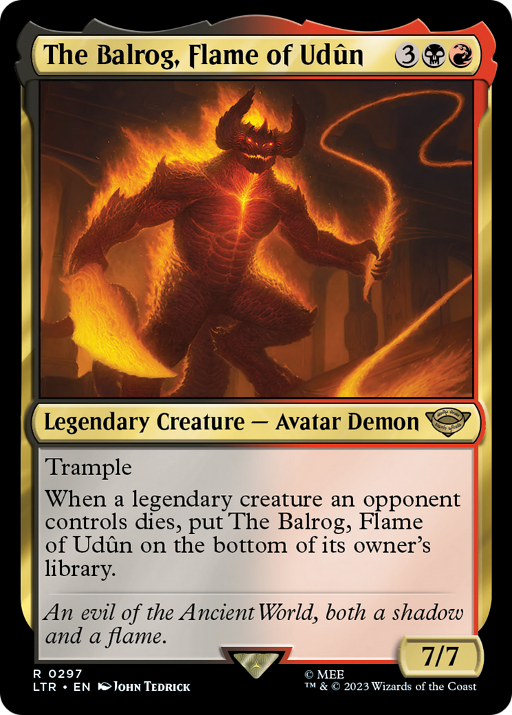 Image of The Balrog, Flame of Udun (LTR-297) - The Lord of the Rings: Tales of Middle-earth